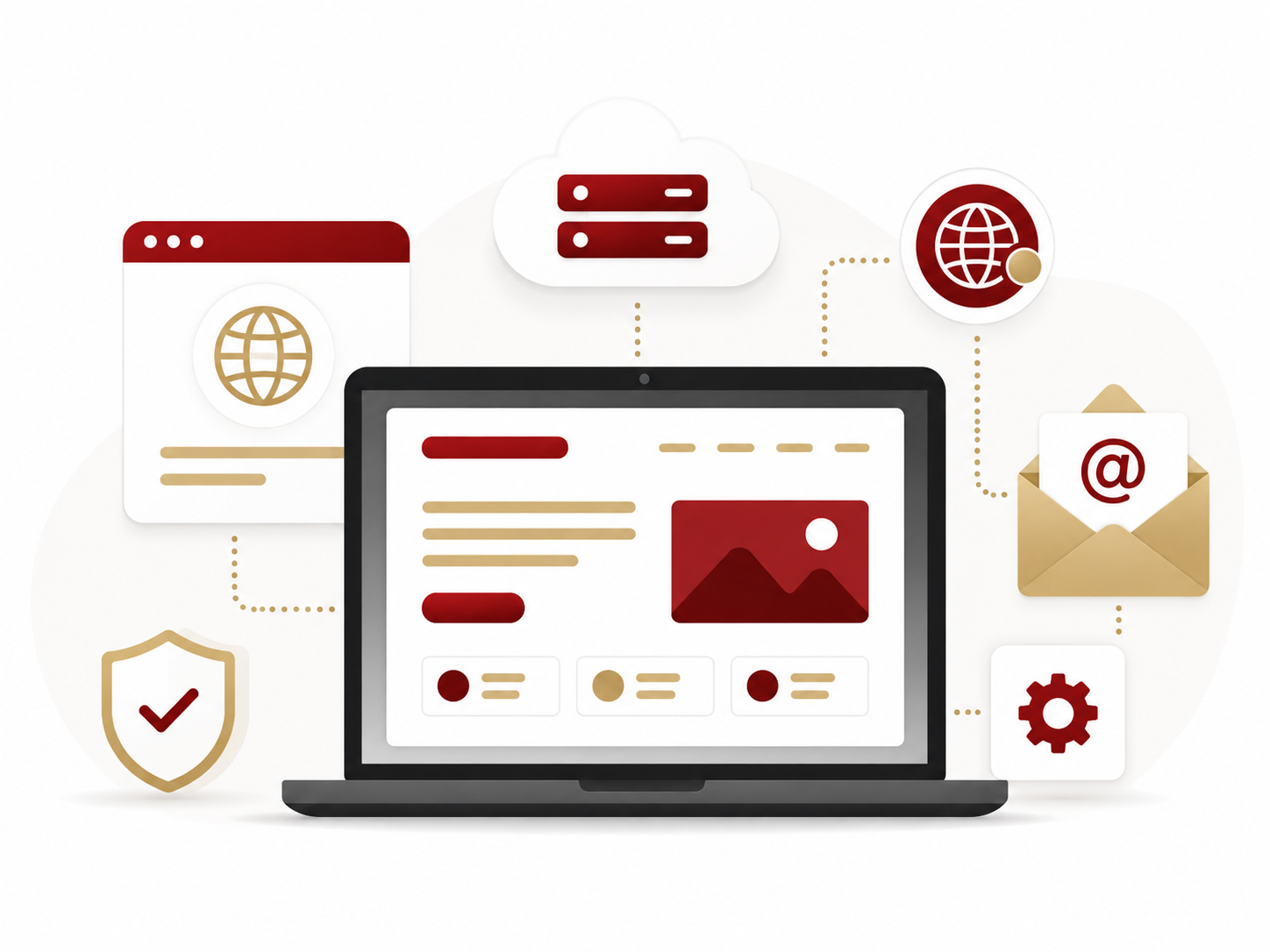 Websites, alojamento e email profissional